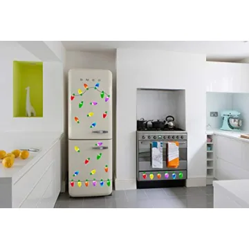 90PCS Christmas Light Bulb Magnet Set for Festive Decor