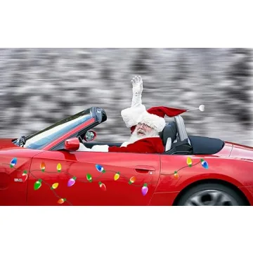 90PCS Christmas Light Bulb Magnet Set for Festive Decor