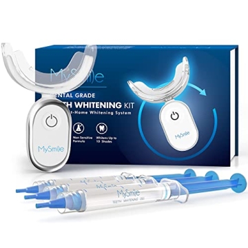 MySmile Teeth Whitening Kit for Sensitive Teeth with LED Light, 10 Min Non-Sensitive Fast Teeth Whit...