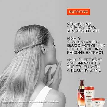 Kerastase Nutritive Nourishing Leave-In Treatment Balm | Conditions, Smooths, and Softens | For Severely Dried-out Hair | With Irisome Complex | Masque Crème Magistral | Old Packaging | 5.0 Fl Oz