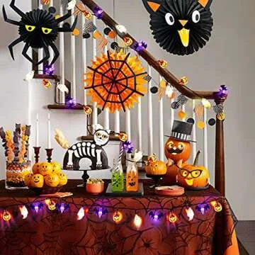 Mosoan 20 Feet Halloween String Lights with Timer