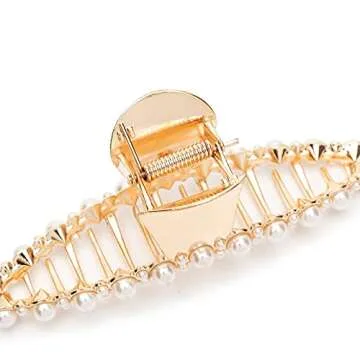 Agirlvct Pearl Hair Clip Set for Effortless Styling