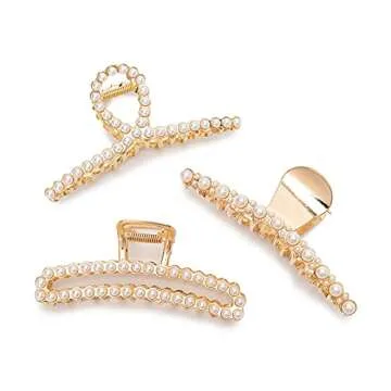 Agirlvct Pearl Hair Clip Set for Effortless Styling