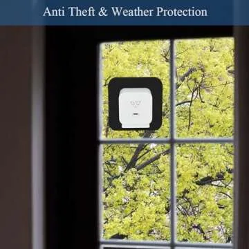 Window Mount Comaptible with Wyze Cam V4/V3/V3 Pro, 2 Pack Security Camera Adhesive Mounting Bracket Glass Wall Holder Screwless Mount, No Damage, Black