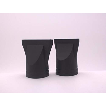 2PCS Black Hair Dryer Nozzle for Professional Styling