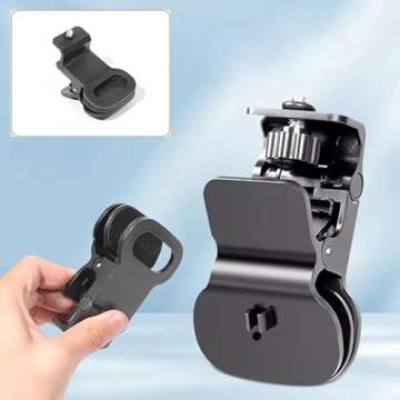 2 Pack Selfie Light Clip Mount Holder for Video Lighting