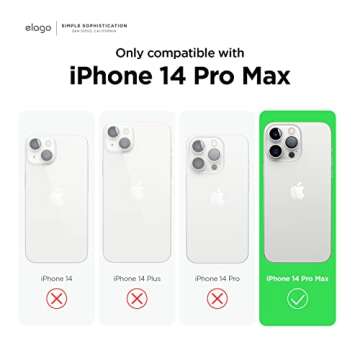 elago Compatible with iPhone 14 Pro Max Case, Liquid Silicone Case, Full Body Protective Cover, Shoc...