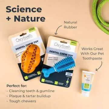 Durable Oxyfresh Dog Dental Chew Toy for Tough Chewers