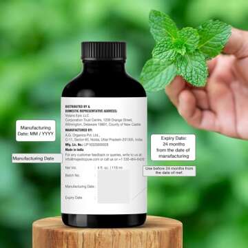 MAJESTIC PURE Peppermint Essential Oil with Glass Dropper | 100% Pure and Natural Peppermint Oil | Premium Grade Essential Oils for Diffusers, Skin, Aromatherapy, Massage | 4 Fl Oz