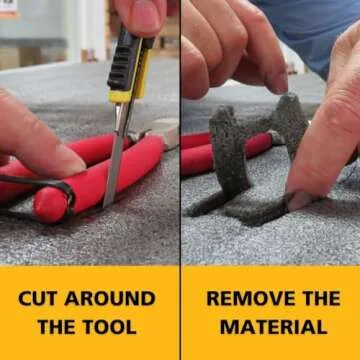 FastCap Kaizen Foam Sheet for Tool Organizers and Storage - Perfect for Professional Contractors and Technicians - 30mm Thickness, 2' x 4' Sheet Size, Black & White