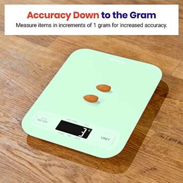 Etekcity Food Kitchen Scale, Digital Grams and Ounces for Weight Loss, Baking, Cooking, Keto and Mea...