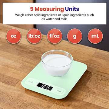 Etekcity Kitchen Scale for Accurate Cooking and Baking