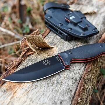 Bushcraft Survival Knife: Full Tang Fixed Blade