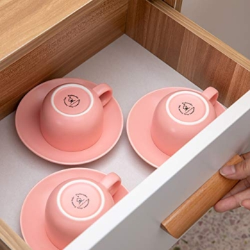 Candiicap Expresso Cups with Saucers & Metal Stand