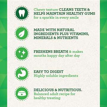 Greenies Regular Size Dental Dog Treats, Gingerbread Flavor , 6 oz. Pack (6 Count)