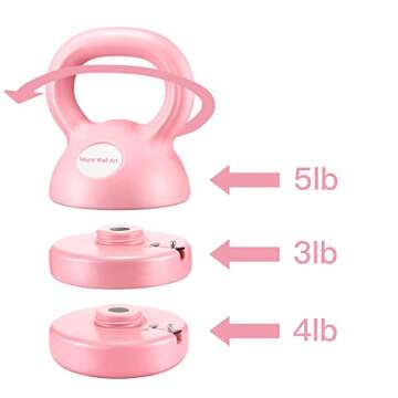 Adjustable Kettlebell Set 5-12 Pounds for Home Gym