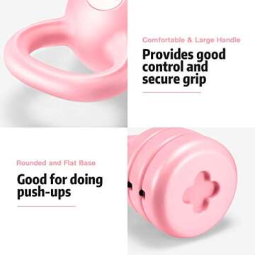 Adjustable Kettlebell Set 5-12 Pounds for Home Gym