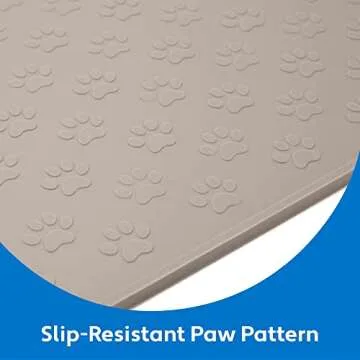 MIGHTY MONKEY Waterproof Pet Feeding Mat - 18x12 Silicone Solution