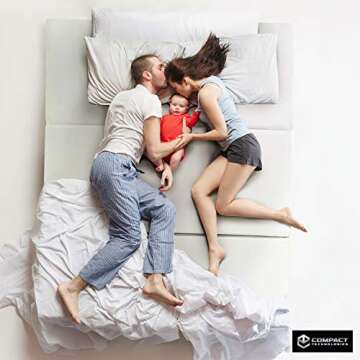 CT Compact Technologies Portable Mattress - Tri-Fold Memory Foam Topper