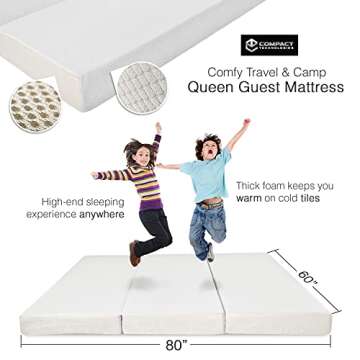 CT Portable Mattress - Folding Memory Foam Topper