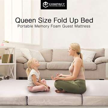 CT Portable Mattress - Folding Memory Foam Topper