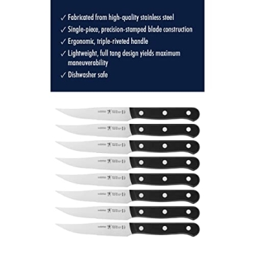 HENCKELS Premium Steak Knife Set, German Engineered & Stylish
