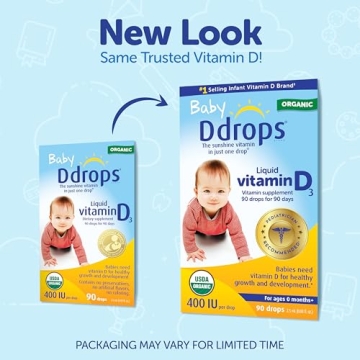 Organic Baby Ddrops 400 IU Vitamin D for Breastfed Infants