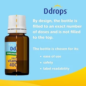 Organic Baby Ddrops 400 IU Vitamin D for Breastfed Infants
