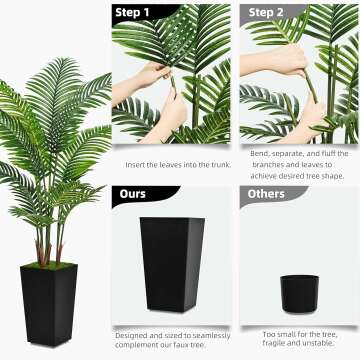 Artificial 5FT Palm Tree for Indoor Decor