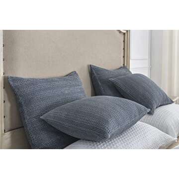 COCOPLOCEUS 24x24 Pillow Covers Set of 2 Cotton Shams
