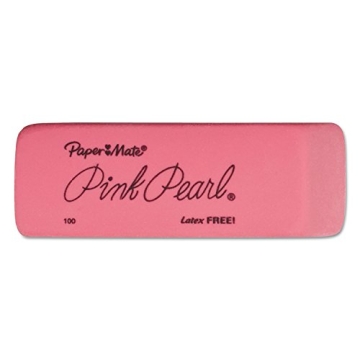 Paper Mate Pink Pearl Erasers - Effortless Removal 3-Pack