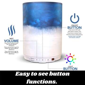 Elegant Aroma Outfitters Marble Color Diffuser with Remote Control