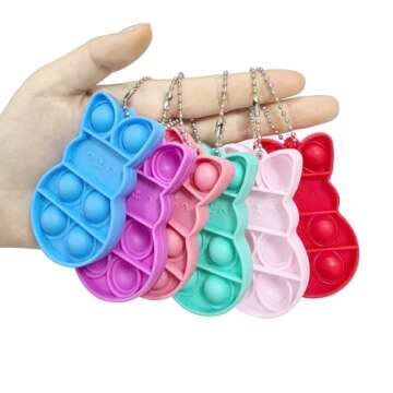 24 Prefilled Easter Eggs with Bunny Pop Fidget Toys