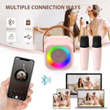 Jeefu Kids Karaoke Machine, Fun Party Microphone Toy