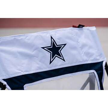 Rawlings NFL Game Changer Large Folding Tailgating and Camping Chair, with Carrying Case, Atlanta Falcons