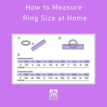 BORUO 925 Silver Infinity Ring - Elegant & Durable Design