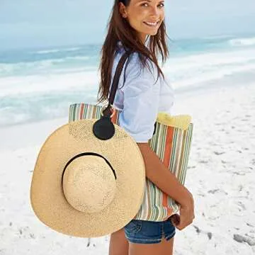 Niveaya Hat Clip for Travel - Magnetic Hat Clip Storage, Travel Hat Hooks, Vacation Beach Cruise Ess...