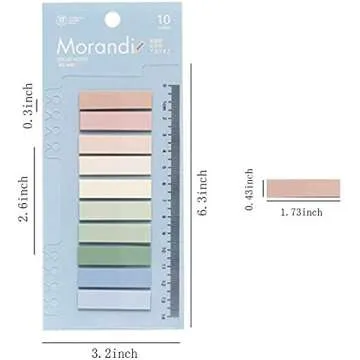 Tvoip 1400 Pieces Colored Page Markers,7 Sets Sticky Tabs in 60 Colors,Neon Sticky Notes Flags,Waterproof Writable Translucent Page Flags for Books,Bookmarks,Notebook,Removes Cleanly