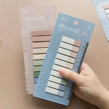 Tvoip 1400 Pieces Colored Page Markers,7 Sets Sticky Tabs in 60 Colors,Neon Sticky Notes Flags,Waterproof Writable Translucent Page Flags for Books,Bookmarks,Notebook,Removes Cleanly