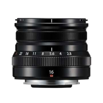 FUJIFILM X Replacement Lens FUJINON Monofocal Wide Angle Compact 16mm F2.8 Dustproof Splashproof Low...