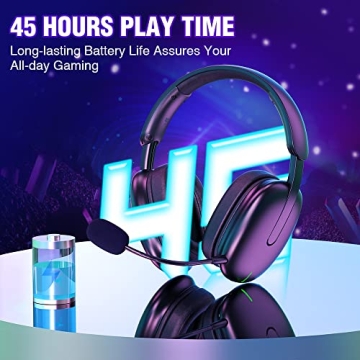 WolfLawS TA82 Wireless Gaming Headset - 7.1 Sound & Comfort