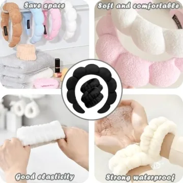 Adorable Spa Headband and Wristband Set for Women