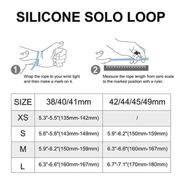 WASPO Silicone Braided Solo Loop Band for Apple Watch