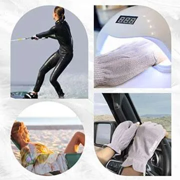 GSAFEME Cotton Gloves for Dry Hands - Fingerless Touchscreen Moisturizing Gloves for Sleeping - Cotton Eczema Gloves for Men and Women, Purple S/M 1 Pair