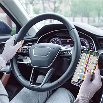 GSAFEME Cotton Gloves for Dry Hands - Fingerless Touchscreen Moisturizing Gloves for Sleeping - Cotton Eczema Gloves for Men and Women, Purple S/M 1 Pair