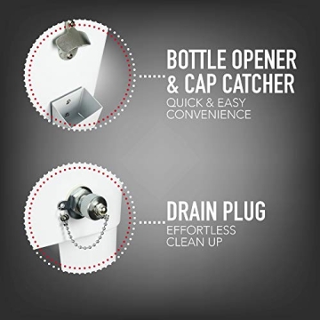 Permasteel 80-Qt Retro Outdoor Cooler Durable Stylish Mobile