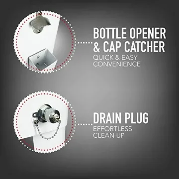 Permasteel 80-Qt Retro Outdoor Cooler Durable Stylish Mobile