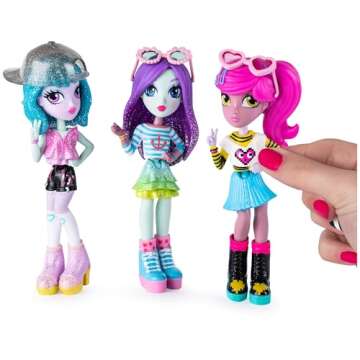 Off the Hook Style Doll 3-Pack, 4-inch Small Dolls with Mix and Match Fashions and Accessories, for Girls Aged 5 and Up, Exclusively at Amazon
