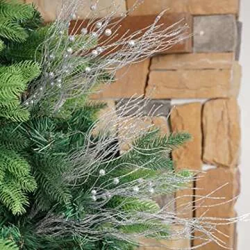 Beautiful Silver Glitter Twigs for Christmas and Events