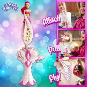 Sky Dancers Fuchsia Fantasy - No Batteries Flying Doll Toy